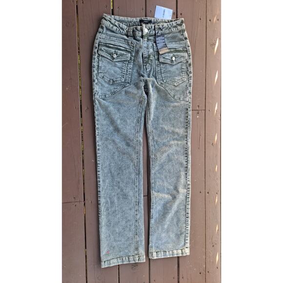 NWT Thick Wale Cargo Wide Leg Corduroy Pants, Green, Large, Forever 21 Grunge - Picture 1 of 4
